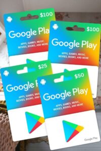 Cartes cadeaux Play Store